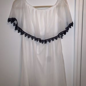 Casual white summer dress